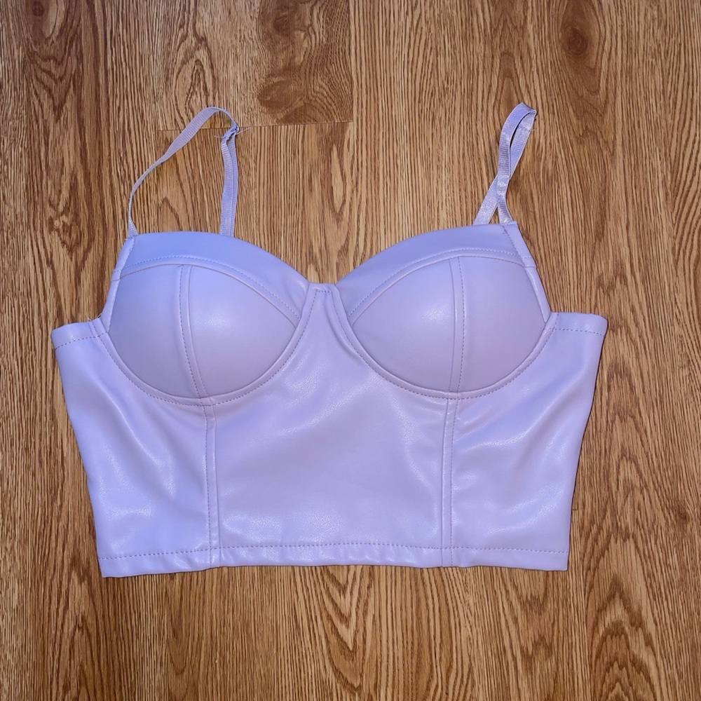 Lavender Bustier Corset Top